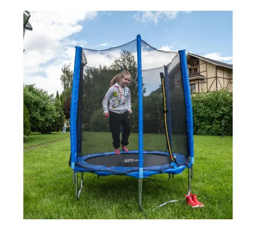 Батут DFC Trampoline Fitness с сеткой 12ft