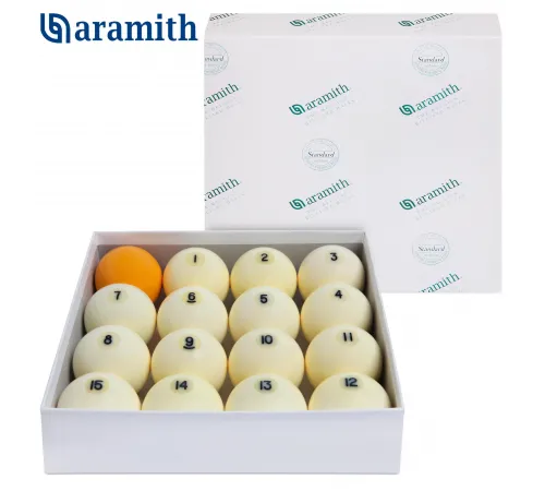 Шары Aramith Standard Pyramid Ø68 мм Желтый биток